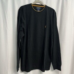 Polo Ralph Lauren Mens Black Muscle Thermal‎ Preppy Classic 2X